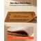 Brown Faux Coir Fibers Welcome Doormat with Non-Slip Backing for Indoor or Outdoor Mat